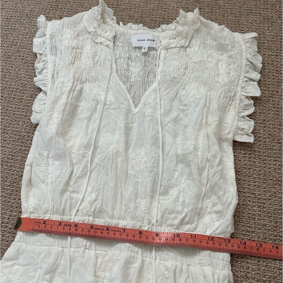 Boho white summer mini dress - Picture 9 of 11